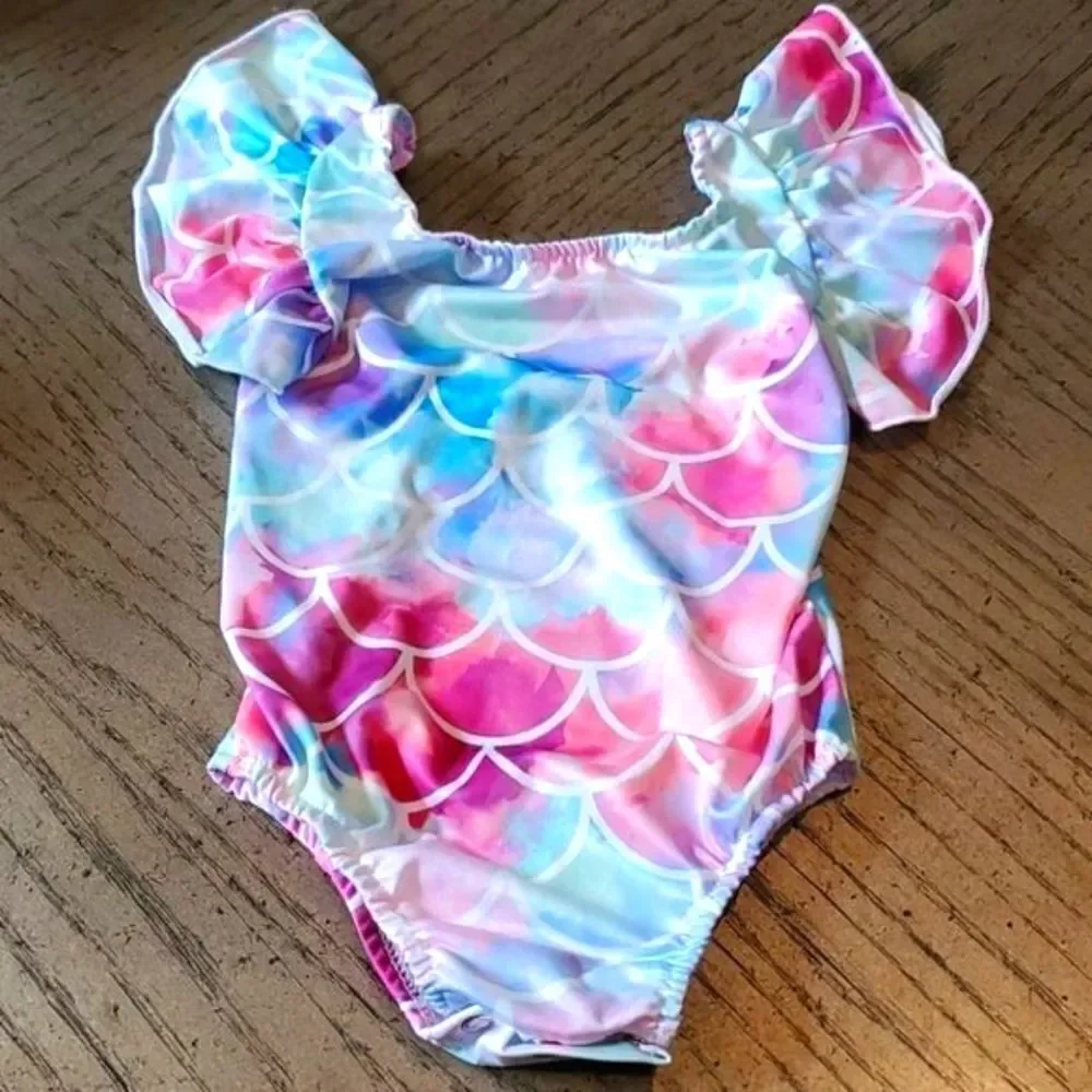 HP💗6-12 month baby girl swimsuit mermaid NWOT
